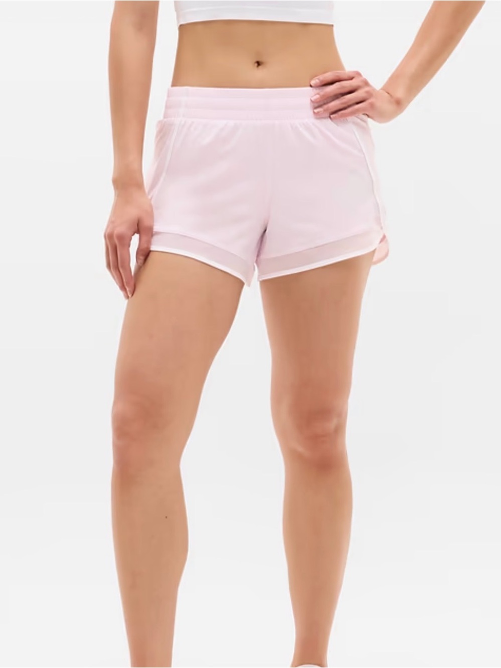 Brand New Athleta Mesh Racer Run 4” short M
